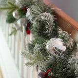 1.8m Snow Flocked Lapland Outdoor Christmas Garland
