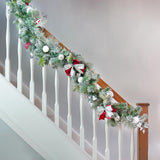 1.8m Snow Flocked Lapland Outdoor Christmas Garland