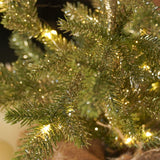 60cm Pre-Lit Mini Christmas Tree Battery Operated Warm White LEDs