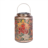 24cm LED Outdoor Battery Christmas Lantern with Candle Motif