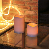 Battery LED Pillar Outdoor Candle 7.5cm