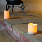 Battery LED Pillar Outdoor Candle 7.5cm