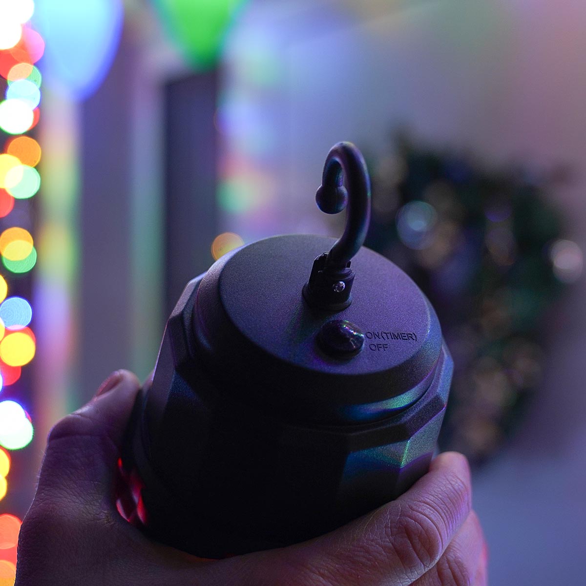 4 Large Cone Battery Outdoor Hanging Christmas Light