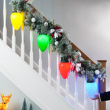 4 Large Cone Battery Outdoor Hanging Christmas Light