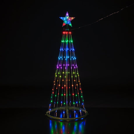 Colour Changing LED Flexi Wire Outdoor Christmas Tree with Remote Control