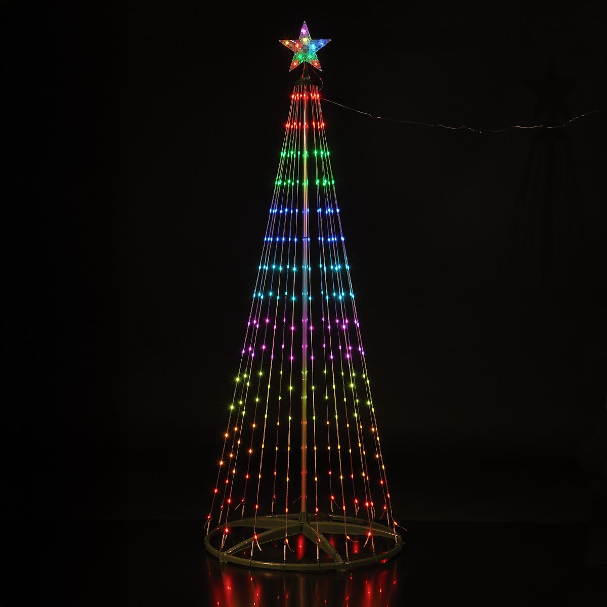 Colour Changing LED Flexi Wire Outdoor Christmas Tree with Remote Control