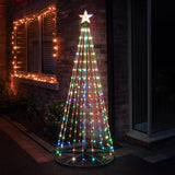 Colour Changing LED Flexi Wire Outdoor Christmas Tree with Remote Control