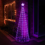 Colour Changing LED Flexi Wire Outdoor Christmas Tree with Remote Control