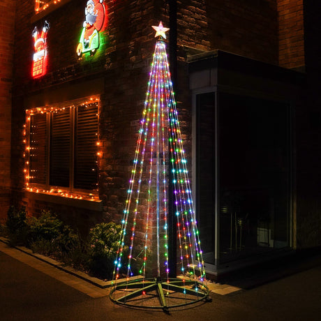 Colour Changing LED Flexi Wire Outdoor Christmas Tree with Remote Control