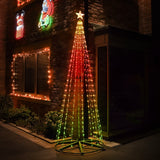 Colour Changing LED Flexi Wire Outdoor Christmas Tree with Remote Control