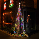 Colour Changing LED Flexi Wire Outdoor Christmas Tree with Remote Control