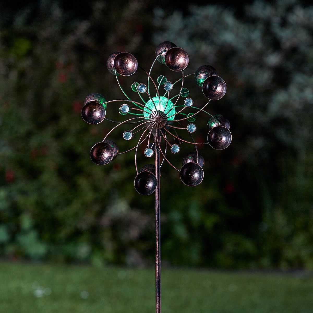Venti Solar Wind Spinner Stake Light Colour Changing LED 1.3m
