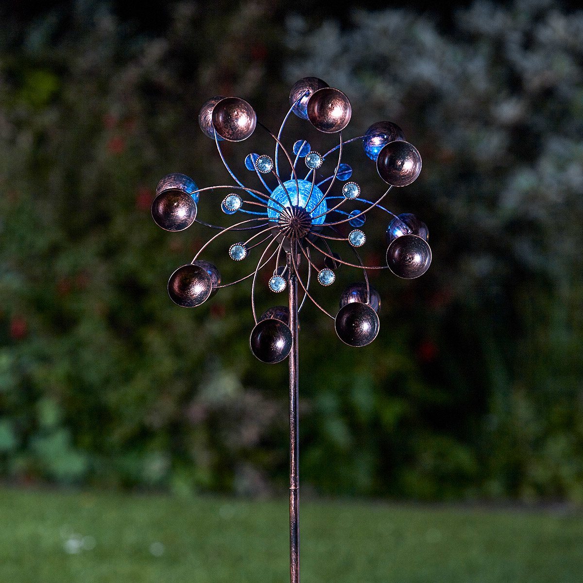 Venti Solar Wind Spinner Stake Light Colour Changing LED 1.3m