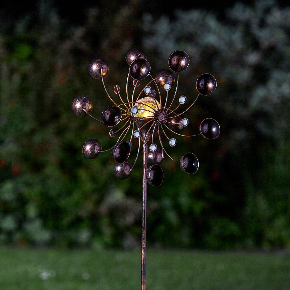 Venti Solar Wind Spinner Stake Light Colour Changing LED 1.3m