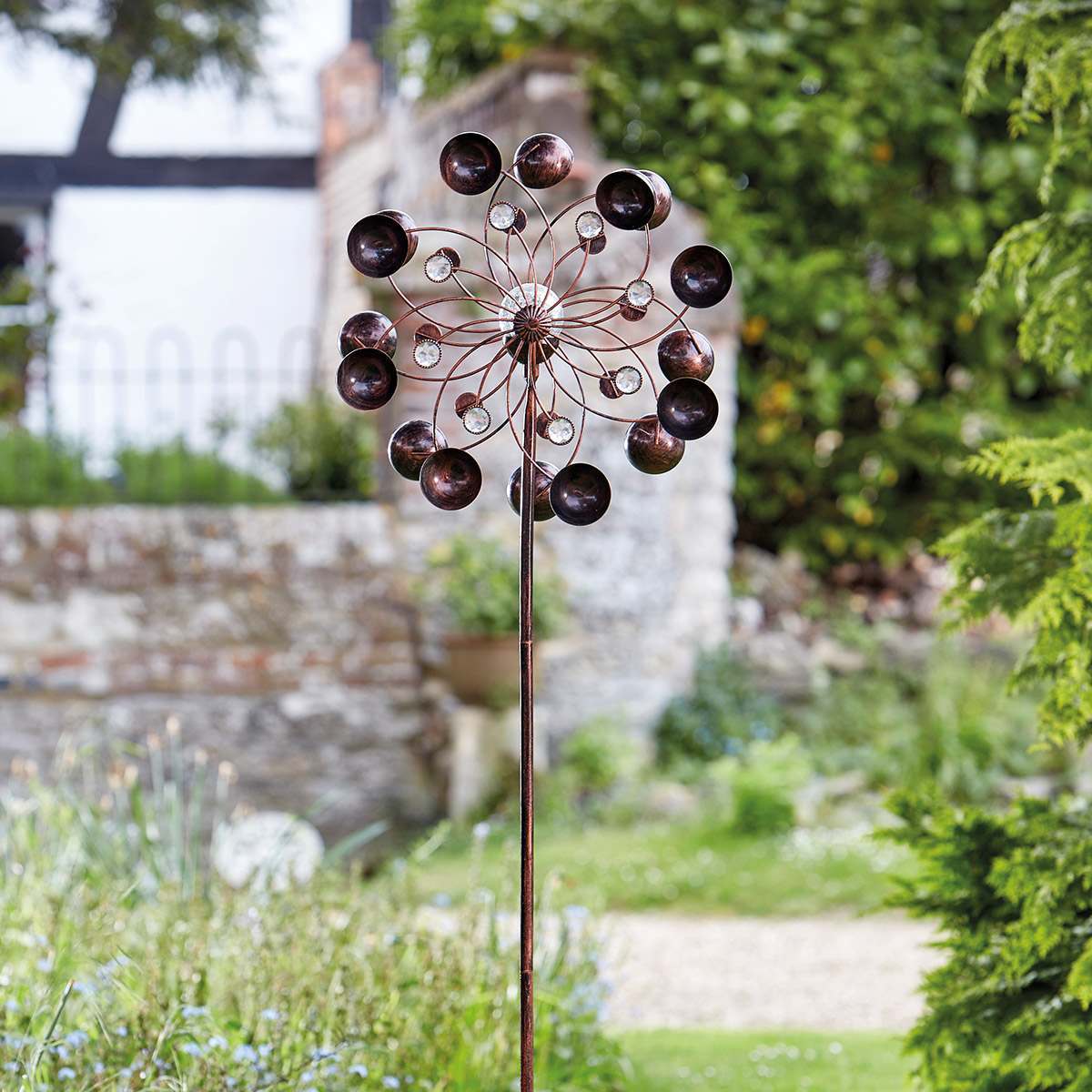 Venti Solar Wind Spinner Stake Light Colour Changing LED 1.3m