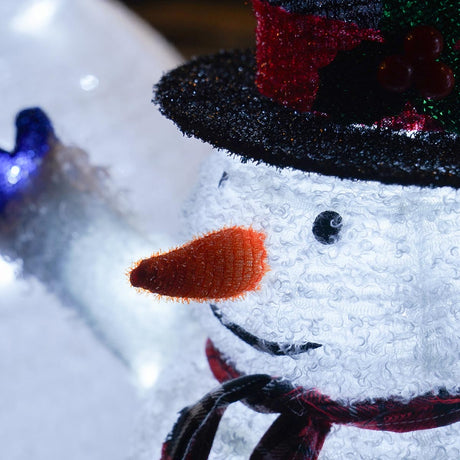Set of 3 Outdoor Collapsible Snowman Family Figures