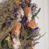 33cm Viola Whirl Spring Wreath