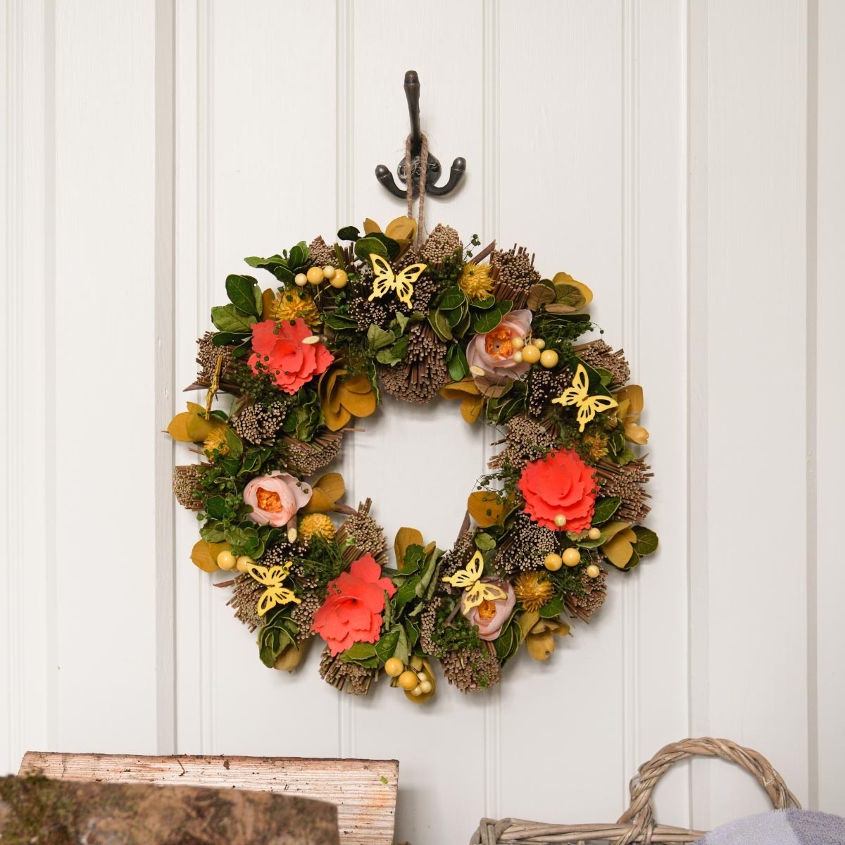 35cm Summer Whirl Spring Wreath