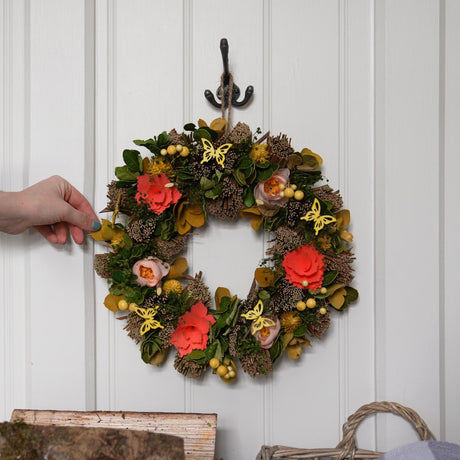 35cm Summer Whirl Spring Wreath