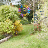 Butterfly Solar Wind Spinner Stake Light 2.1m