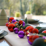 2.2m Battery LED Bauble Cluster Christmas Garland