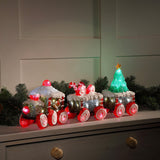 60cm Acrylic Train and Carriage Christmas Figure