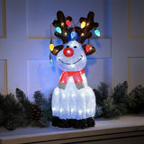 54cm Acrylic Light up Reindeer Christmas Figure