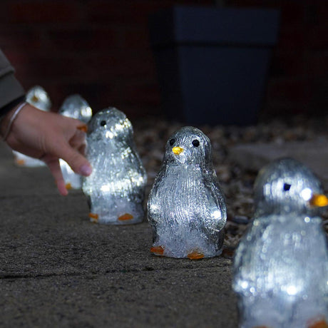 5 Acrylic Penguin on String Christmas Figure
