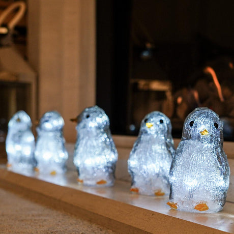 5 Acrylic Penguin on String Christmas Figure