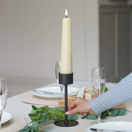 Ember™ Taper Ivory Candle and Holder