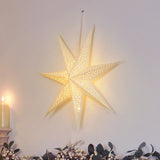 Paper North Star Light Hanging Christmas Window Light Battery Operated