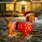 50cm Dachshund Outdoor Christmas Figure Battery Operated