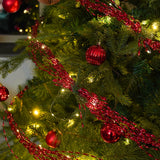 Light up Christmas Tinsel Tree Decoration Battery Operated