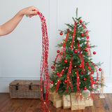 Light up Christmas Tinsel Tree Decoration Battery Operated