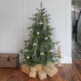 Light up Christmas Tinsel Tree Decoration Battery Operated