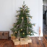 Light up Christmas Tinsel Tree Decoration Battery Operated