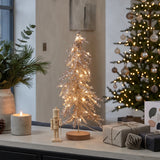 Tinsel LED Mini Christmas Tree Battery Operated