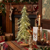 Tinsel LED Mini Christmas Tree Battery Operated