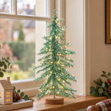 Tinsel LED Mini Christmas Tree Battery Operated