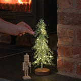 Tinsel LED Mini Christmas Tree Battery Operated