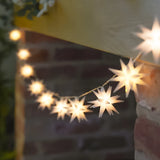 10 North Star Battery Outdoor Christmas Fairy Lights 2m