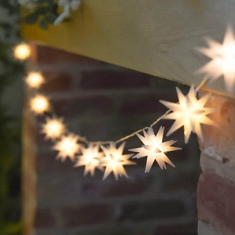 10 North Star Battery Outdoor Christmas Fairy Lights 2m