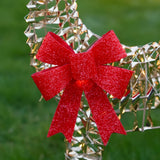 Gold Twist Battery Outdoor Light up Reindeer Family