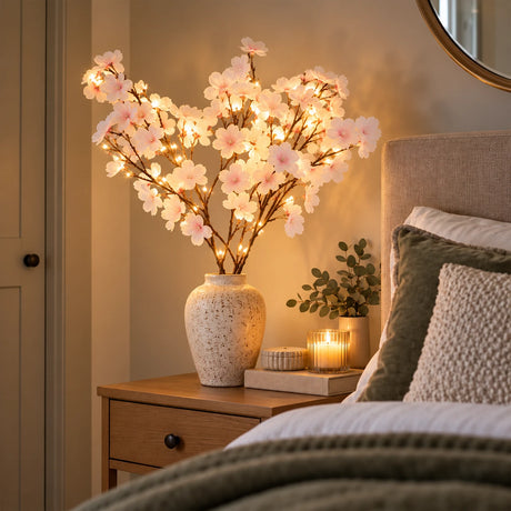 3 x Cherry Blossom Battery Branch Light 60 Warm White LEDs