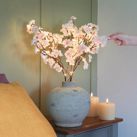3 x Cherry Blossom Battery Branch Light 60 Warm White LEDs