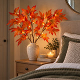 3 x Maple Leaf Battery Branch Light 90 Warm White LEDs