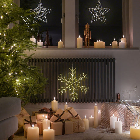 Ember™ Ivory LED Chapel Pillar Candle with Large Wax Pooling Effect