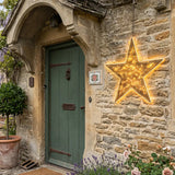 62cm Outdoor Star Light Christmas Silhouette Warm White Neon Flex