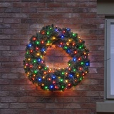 ConnectGo® 75cm Pre Lit Connectable Christmas Wreath Colorado Spruce
