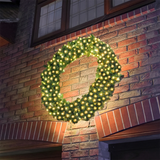 ConnectGo® 90cm Pre Lit Connectable Christmas Wreath Colorado Spruce